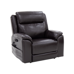 Pride Mobility Evolution Collection Medical Lift Chairs LC435XXL in Dark Brown, showcasing a comfortable design