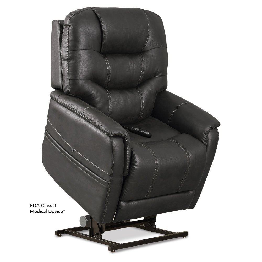 Pride Mobility VivaLift Elegance 2 PLR975M black leather power lift recliner chair with remote control