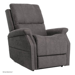 Pride Mobility VivaLift Metro 2 PLR925M gray fabric lift recliner chair with padded armrests and cushioned back