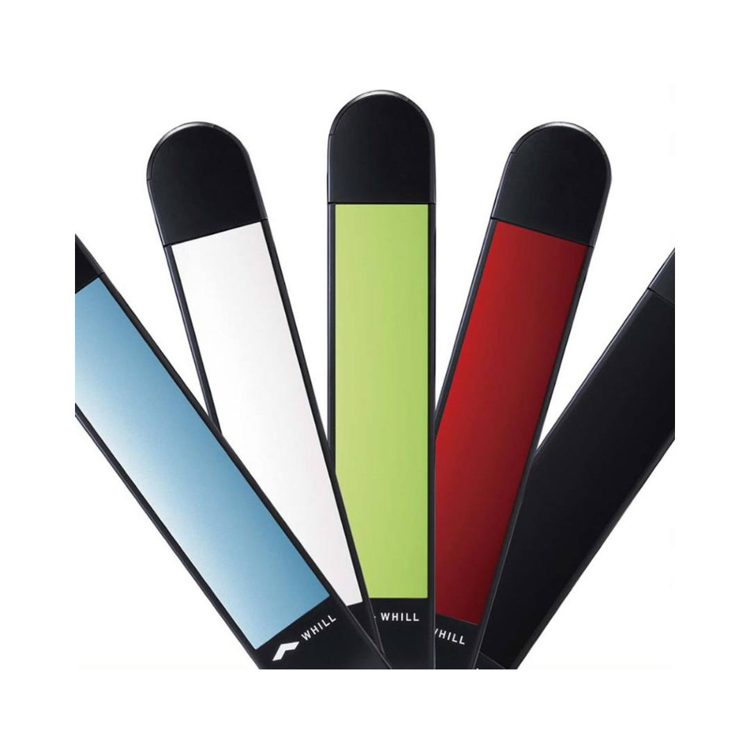 WHILL Model F Arm Covers in various colors including blue, white, green, red, and black