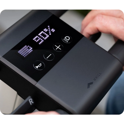 WHILL Model R Urban 4 Wheel Mobility Scooter control panel with battery display