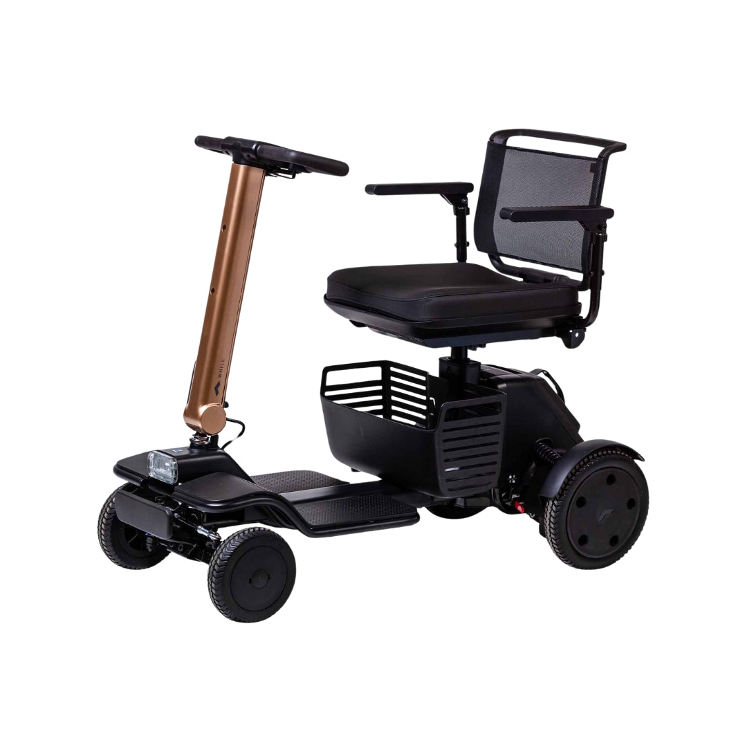 Whill.Inc WHILL Model R Urban 4 Wheel Mobility Scooter in black with a sleek design
