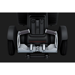 WHILL Model R Urban 4 Wheel Mobility Scooter rear view with advanced suspension system