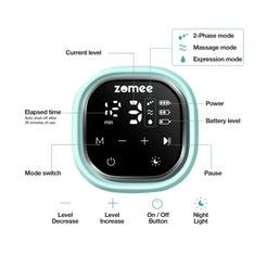 Z2 Double Electric Breast Pump Control Panel with Display for Ease of Use and Features