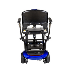 ZooMe Auto Flex 4 Wheel Folding Travel Mobility Scooter with ergonomic seat and compact design
