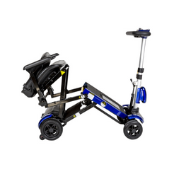 Drive Medical ZooMe Auto Flex 4 Wheel Folding Travel Mobility Scooter for convenient transport