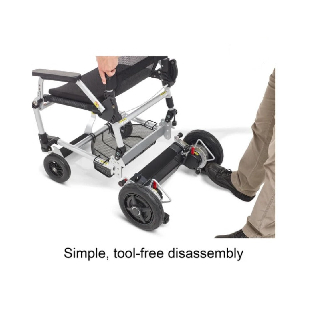 Journey Health & Lifestyle Zoomer Electric Power Mobility Folding Chair with easy tool-free disassembly