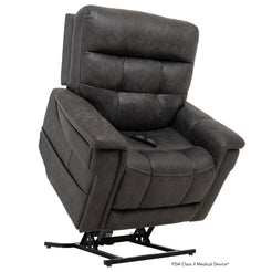 Pride Mobility VivaLift Radiance PLR3955PW dark gray power lift recliner chair with remote control